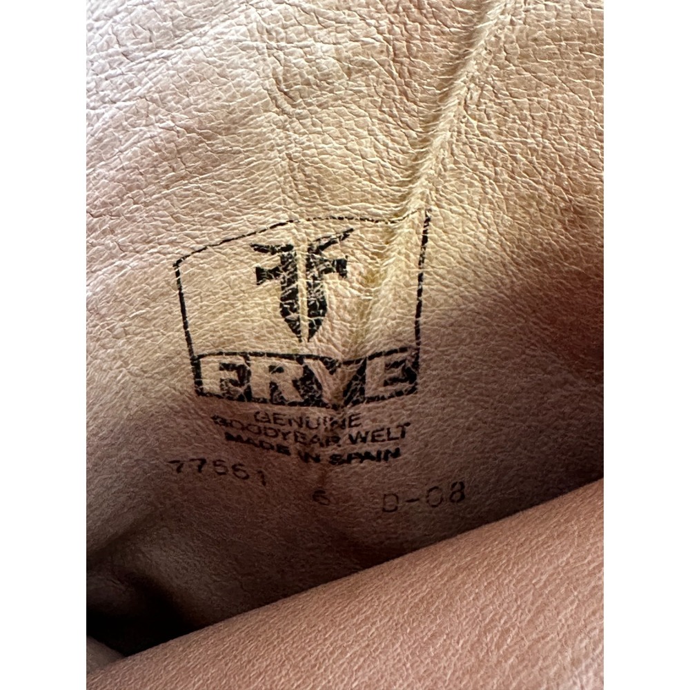 Frye Boots Dorado Size 6 Riding Black Leather Boots 77561 GY Welt Equestrian - Picture 10 of 10